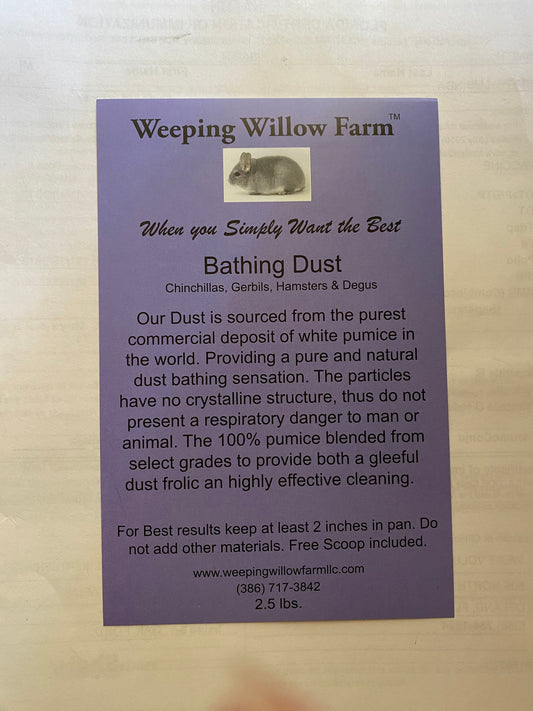 Premium Chinchilla Bathing Dust 12.5 Lb. Gerbils, Degus, Hamsters